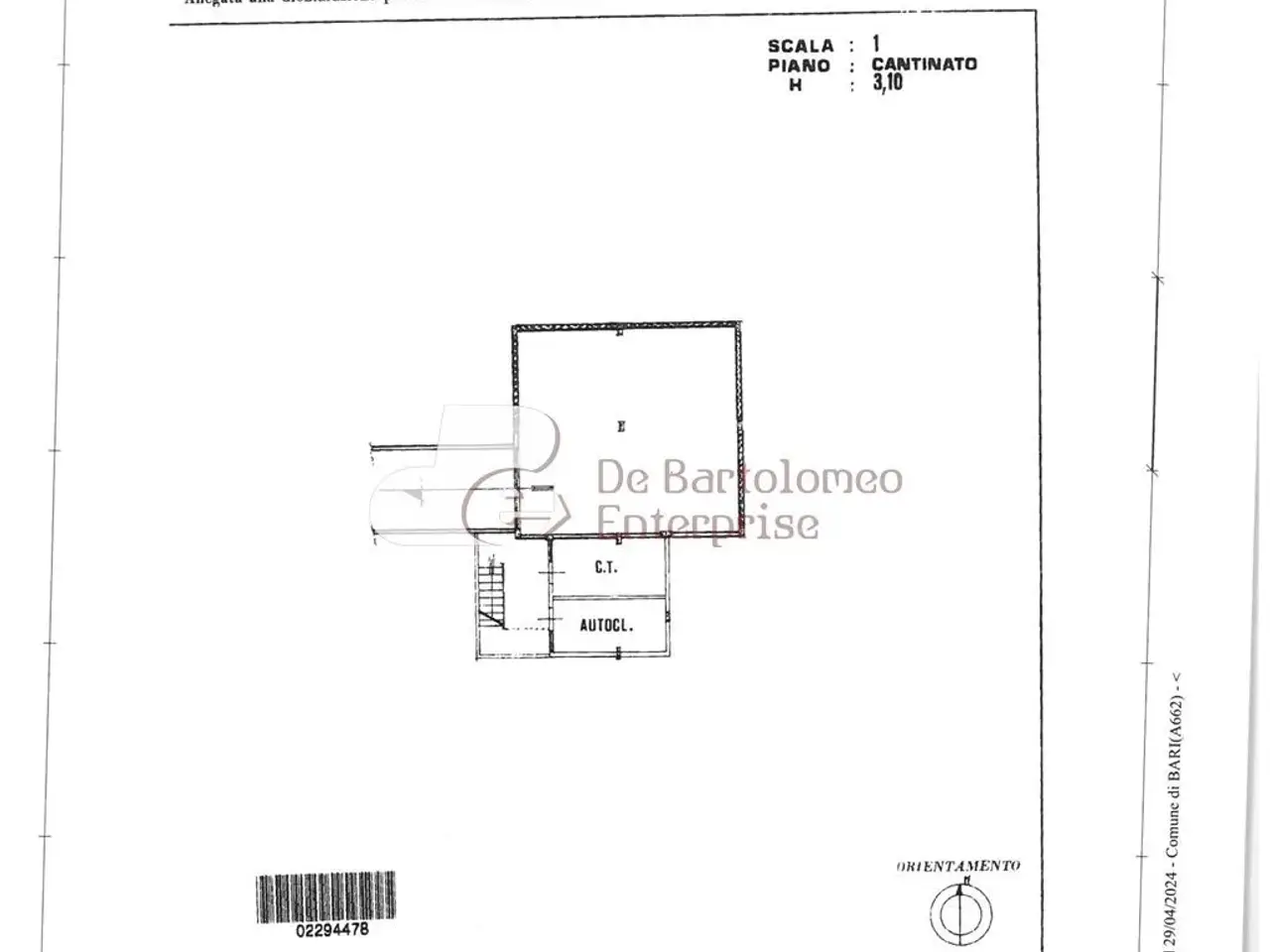 Locale commerciale in Via Napoli, Bari, {3} - Planimetria 1