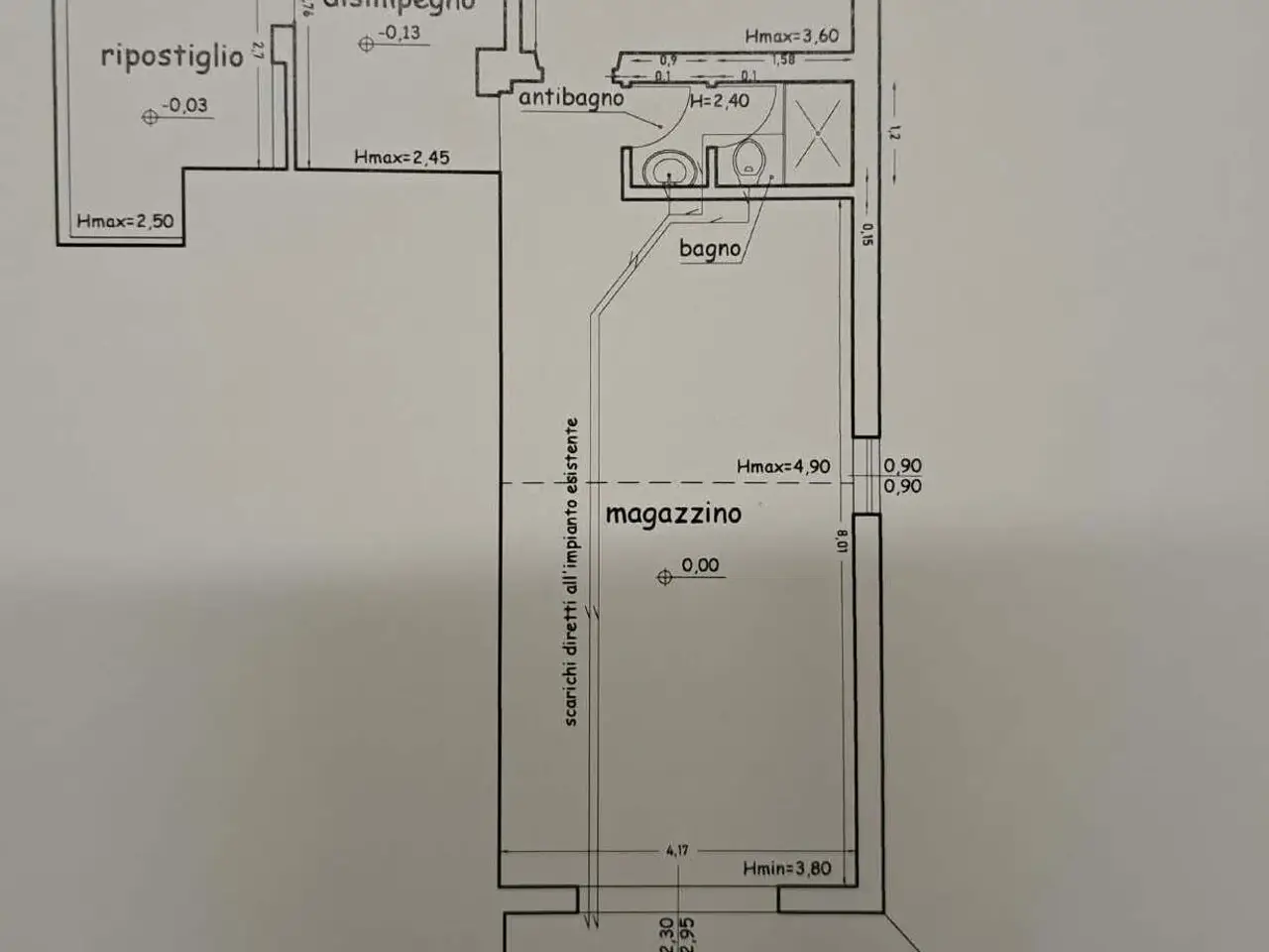 Magazzino in Via Rosati, Firenze, {3} - Planimetria 1