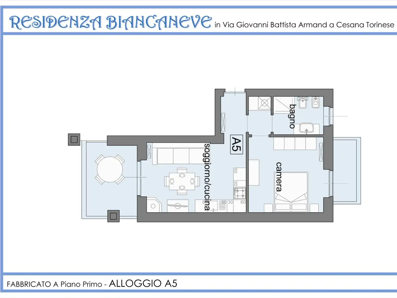 Bilocale in vendita, Piazza Fraiteve 5, Sestriere - Planimetria 1
