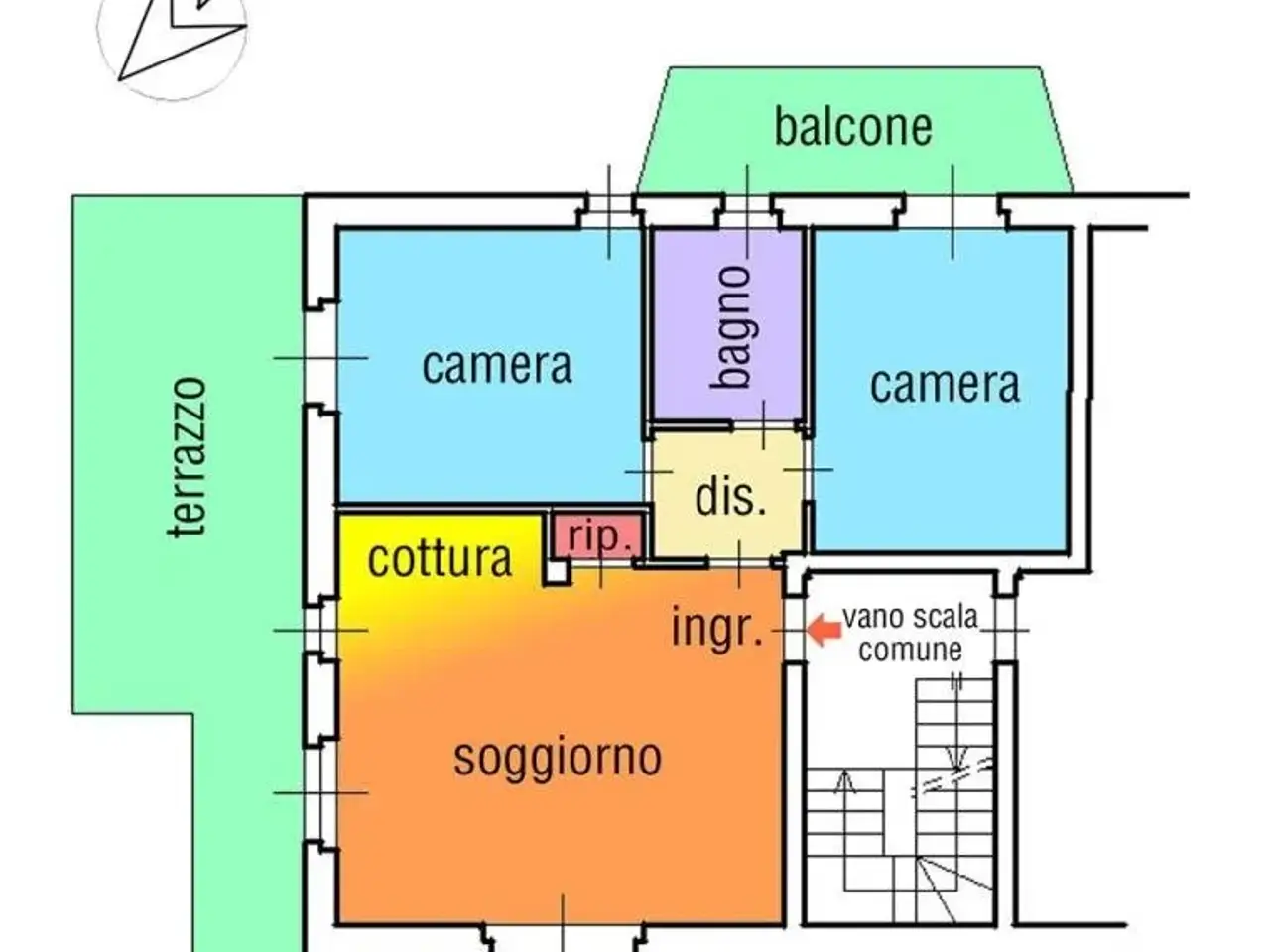 Trilocale in vendita, Via Guglielmo Marconi, Rivanazzano Terme - Planimetria 1