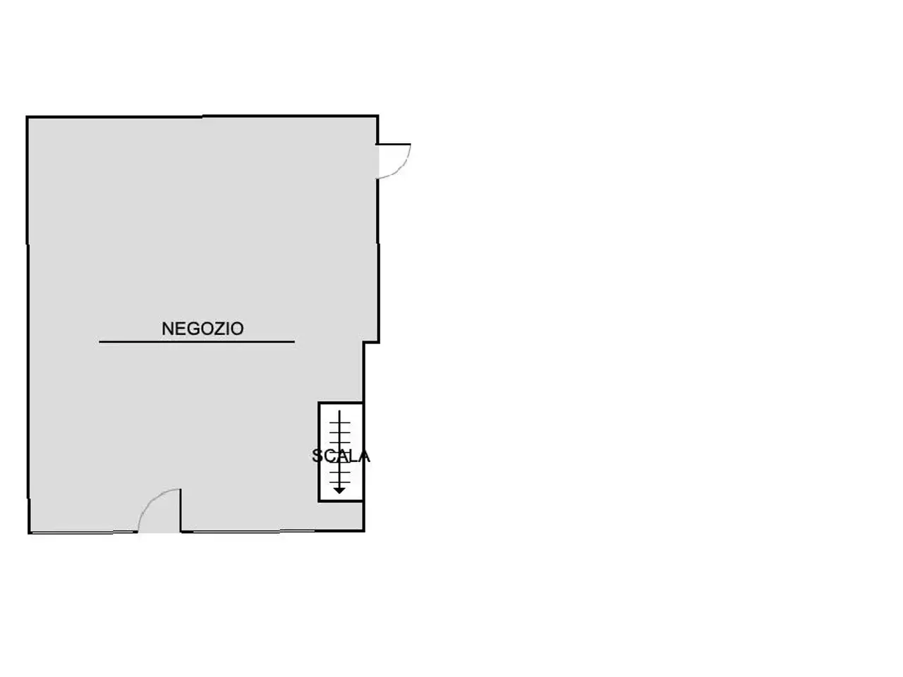 Negozio in Via del Cristo 12, Manzano, {3} - Planimetria 1