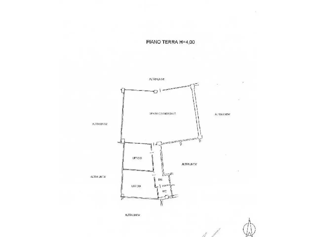 Negozio in Viale Sant'Eufemia 94, Brescia, {3} - Planimetria 1