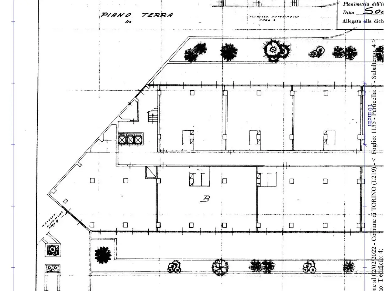 Ufficio in Corso Svizzera 185, Torino, {3} - Planimetria 1