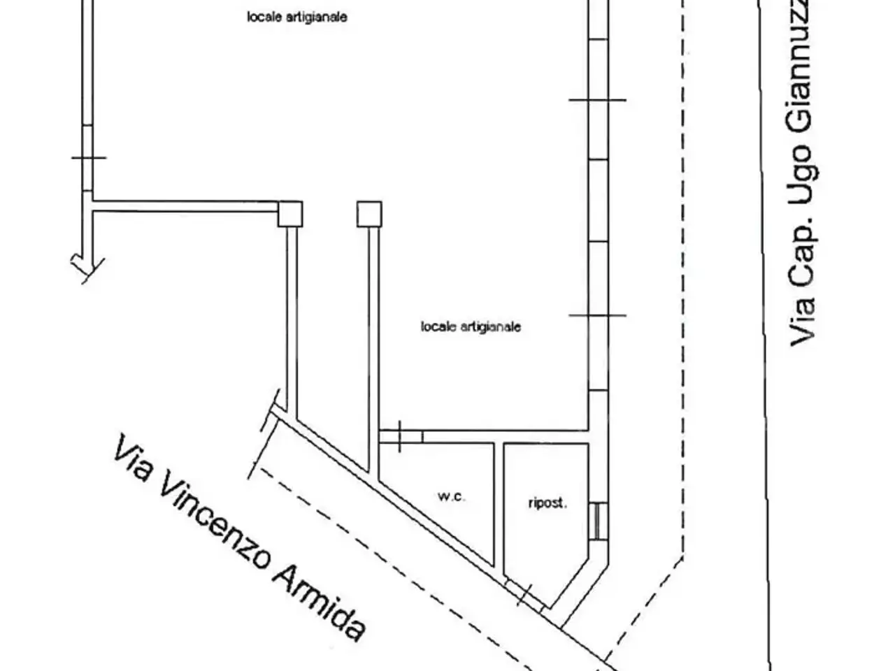 Esercizio commerciale in Via Capitano Ugo Giannuzzi 224, Ugento, {3} - Planimetria 1