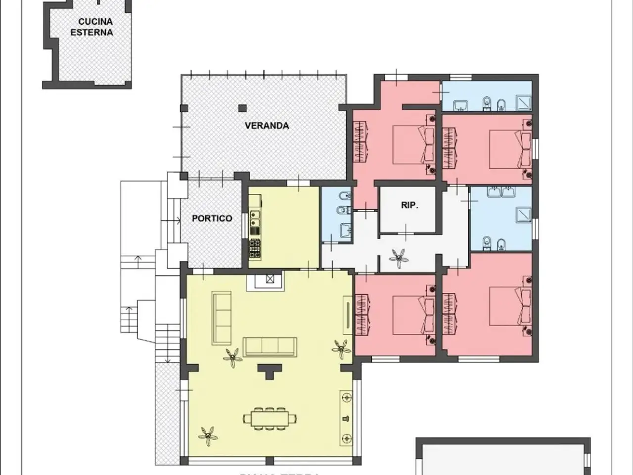 Villa in vendita, Contrada Serra Scirocco, Trabia - Planimetria 1