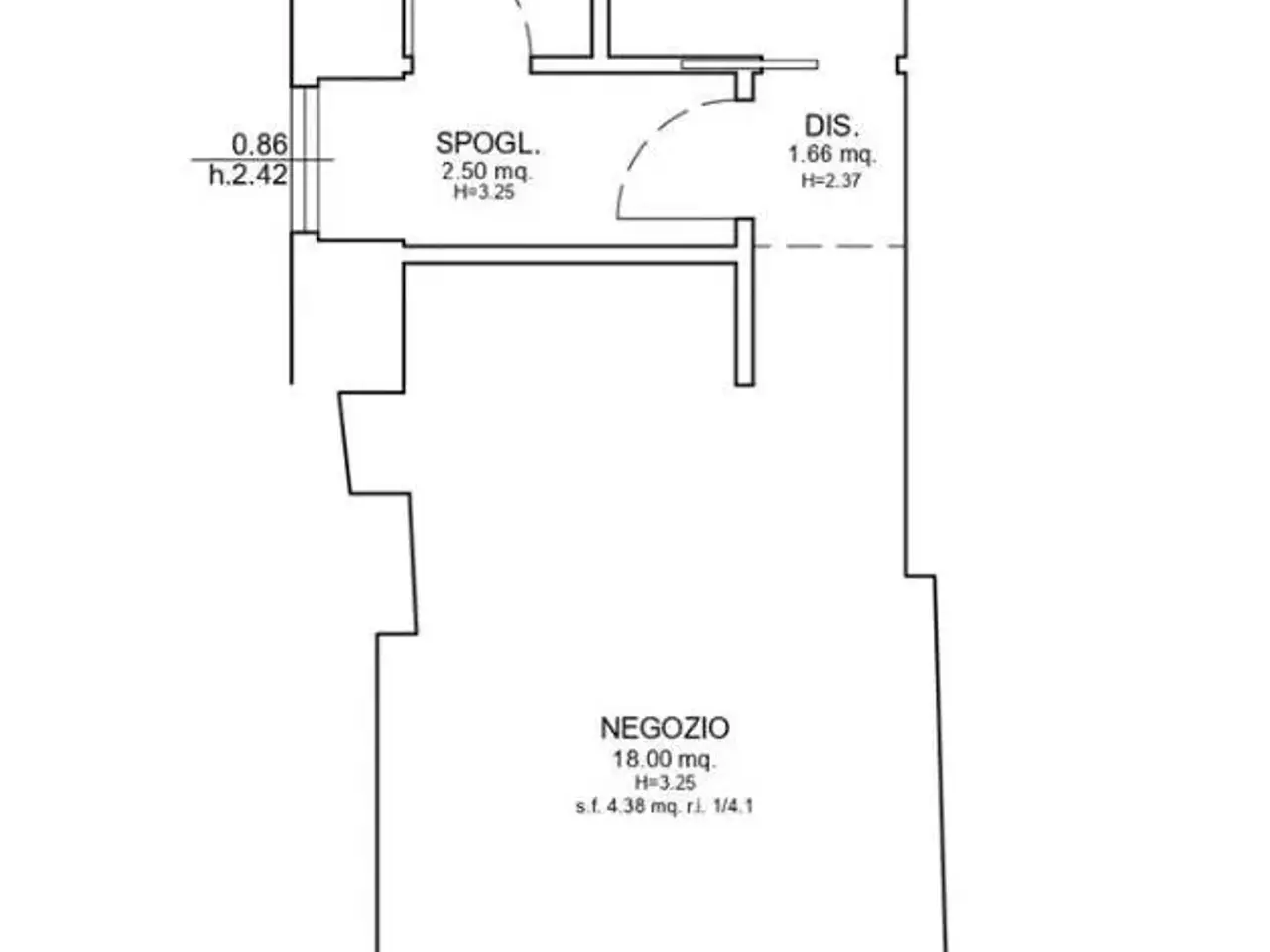 Negozio in , Firenze, {3} - Planimetria 1