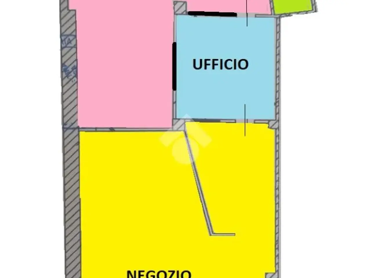 Negozio in Via Panza 22, San Salvatore Monferrato, {3} - Planimetria 1