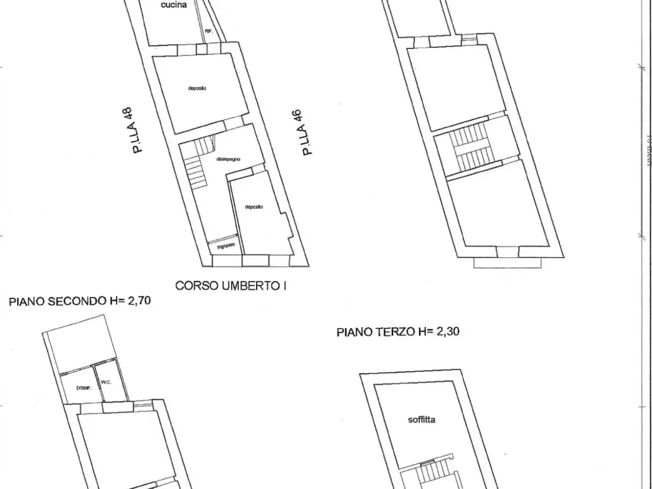 Terratetto unifamiliare in vendita, Corso Umberto I 1, Trecchina - Planimetria 1