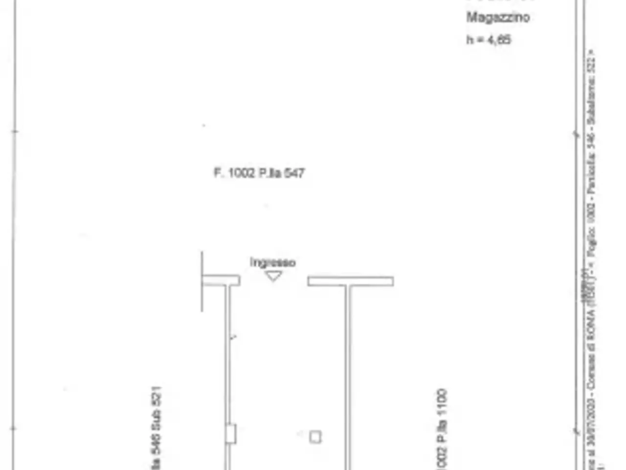 Negozio in Via Tuscolana 1890, Roma, {3} - Planimetria 1