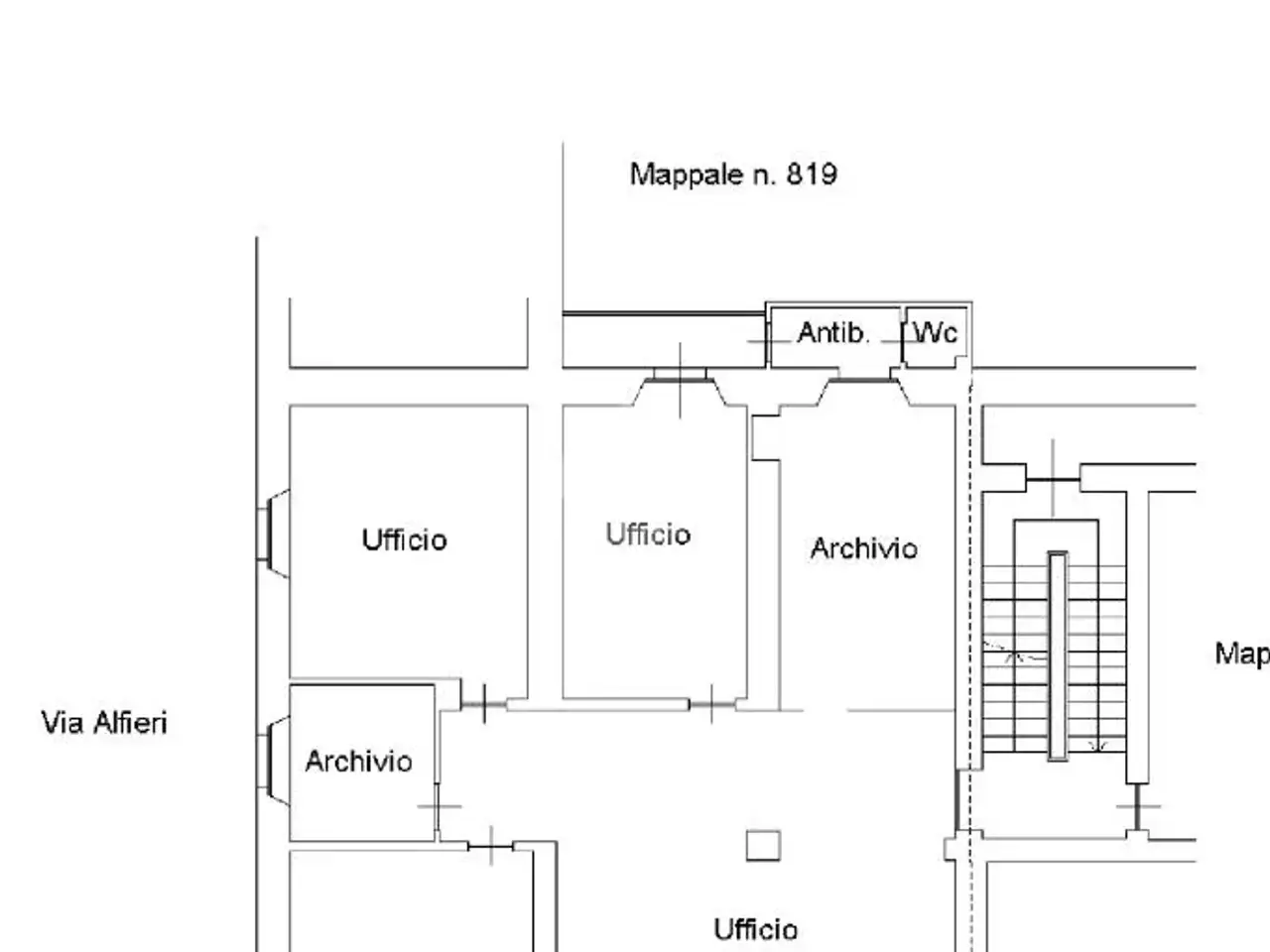 Ufficio in Piazza Michele Ferrero 3, Alba, {3} - Planimetria 1