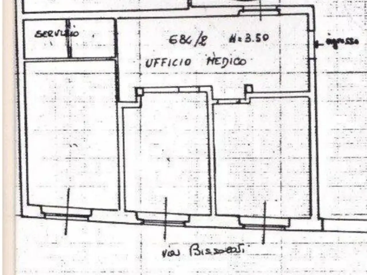 Ufficio in Via Stefano Leonida Bissolati 13, Cremona, {3} - Planimetria 1