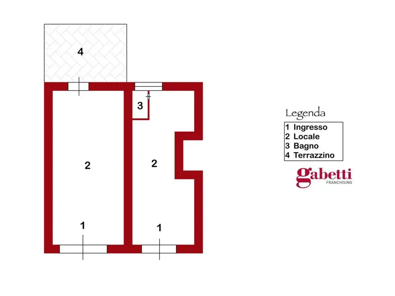 Negozio in Via Alfredo Capone, Salerno, {3} - Planimetria 1