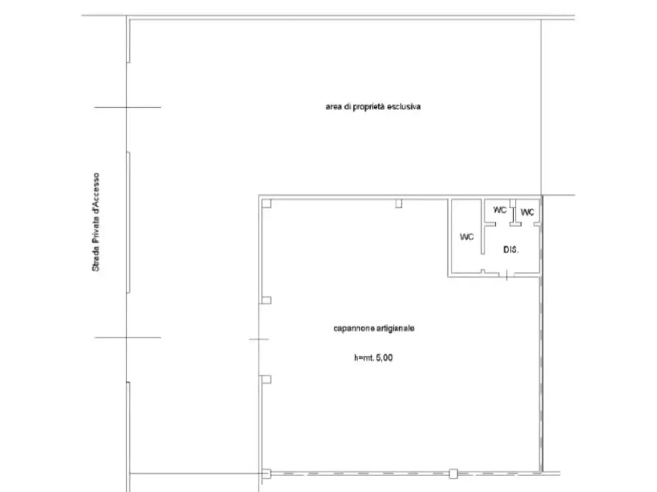 Capannone in Via Sp27 27, Maleo, {3} - Planimetria 1