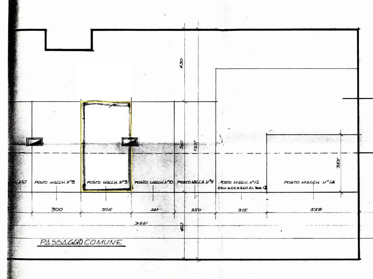 Parcheggio in Via Don Minzoni 14 R, Savona, {3} - Planimetria 1