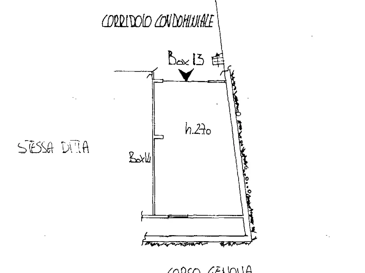 Magazzino in Corso Genova 50, Ventimiglia, {3} - Planimetria 1