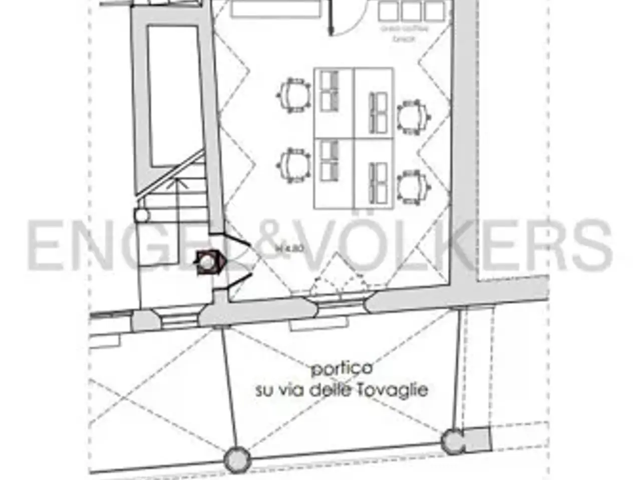 Ufficio in Via delle Tovaglie, Bologna, {3} - Planimetria 1