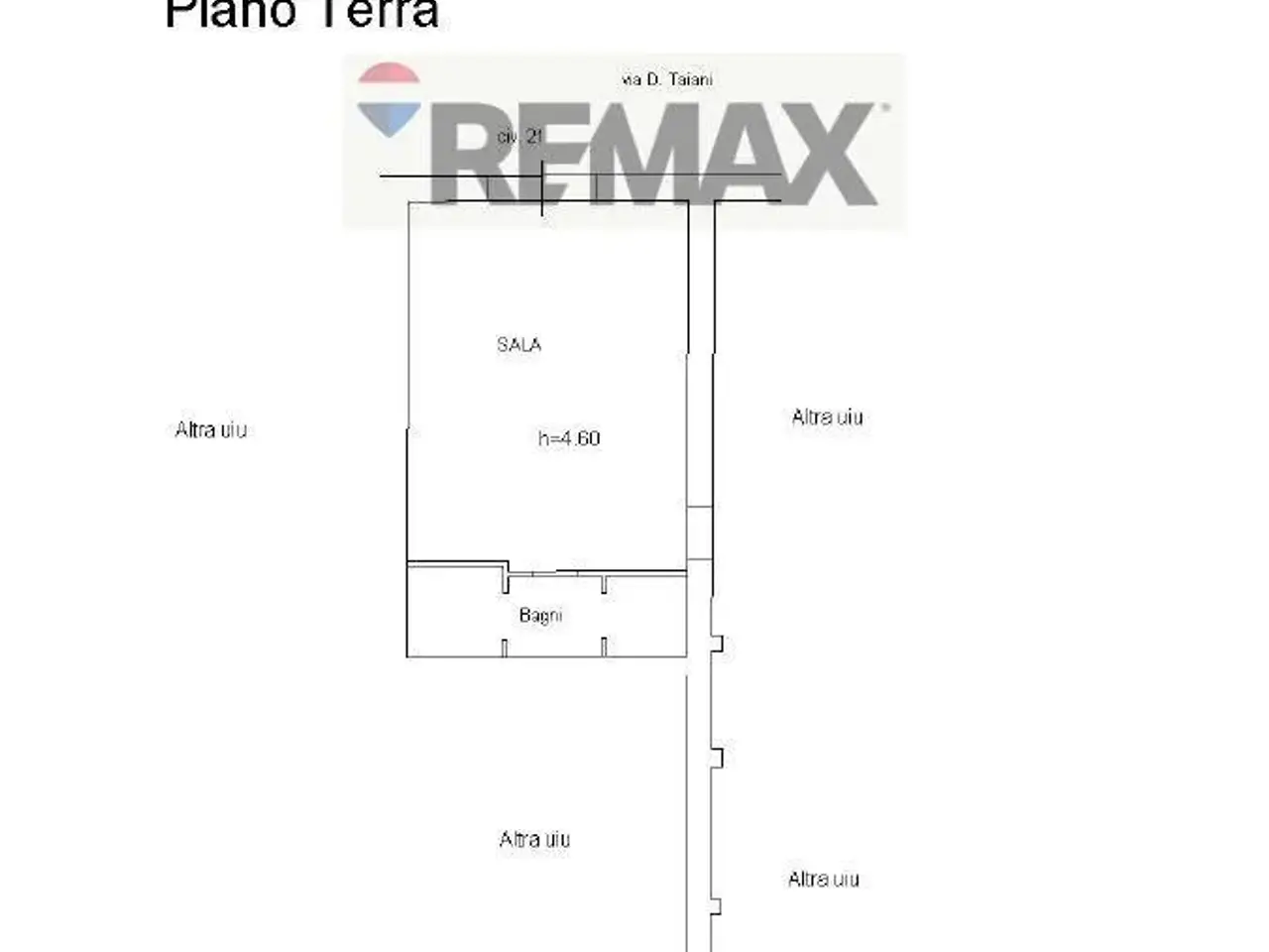 Negozio in Via Diego Taiani 21, Salerno, {3} - Planimetria 1