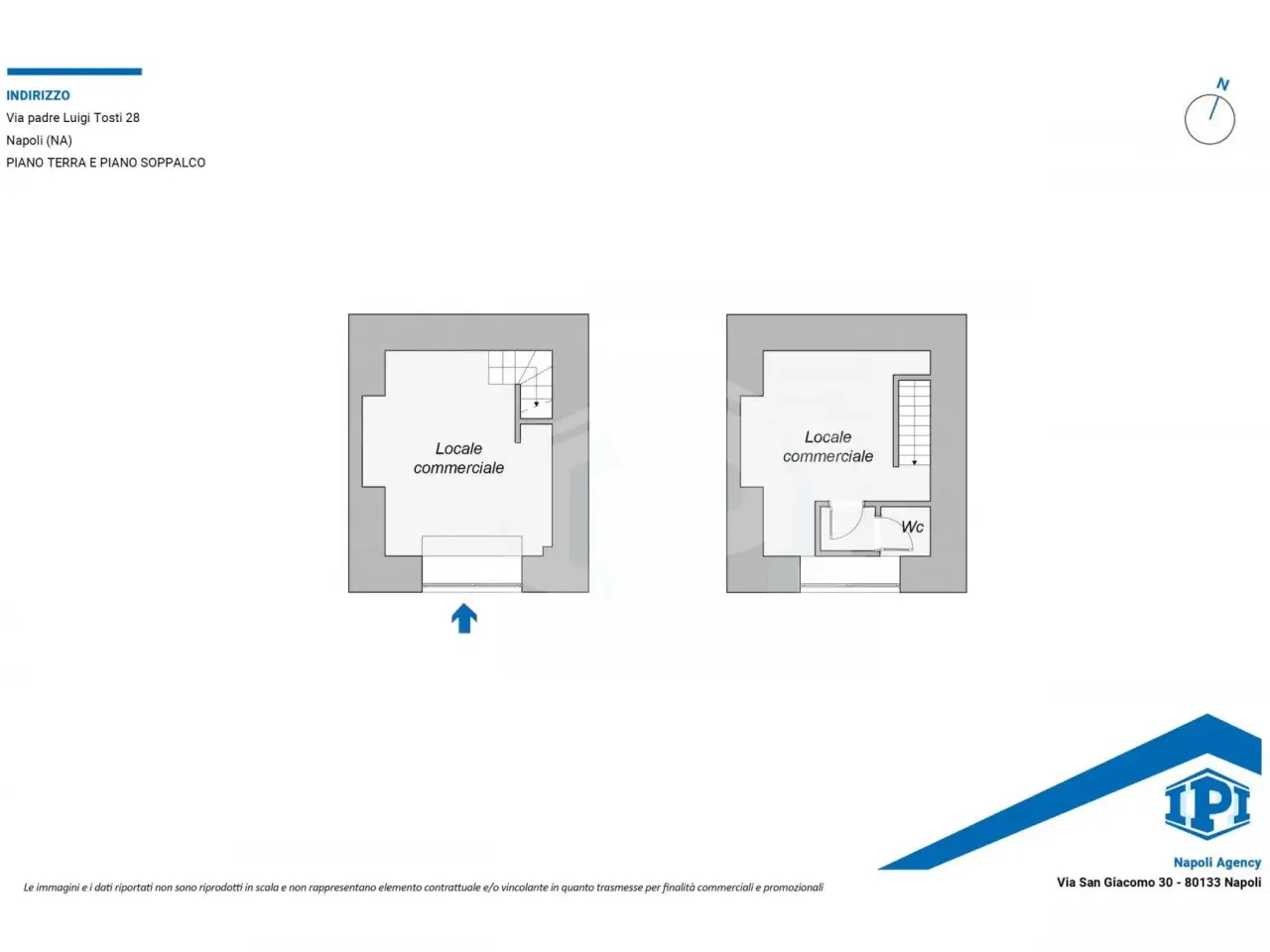 Negozio in Via Padre Luigi Tosti 28, Napoli, {3} - Planimetria 1