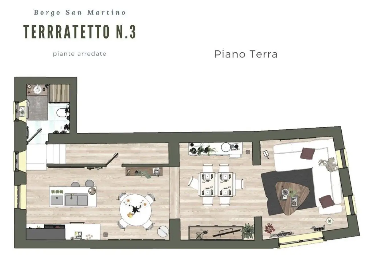 Villa a schiera in vendita, Via per La Chiesa di San Martino in Colle, Capannori - Planimetria 1