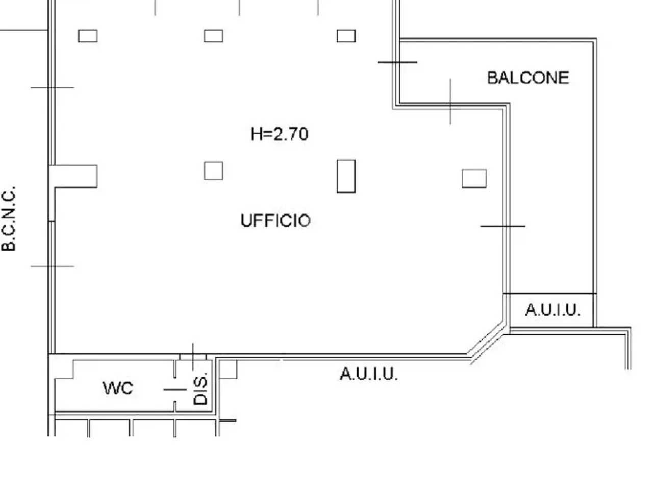 Ufficio in Via Ss. Trinità 1, Chiari, {3} - Planimetria 1