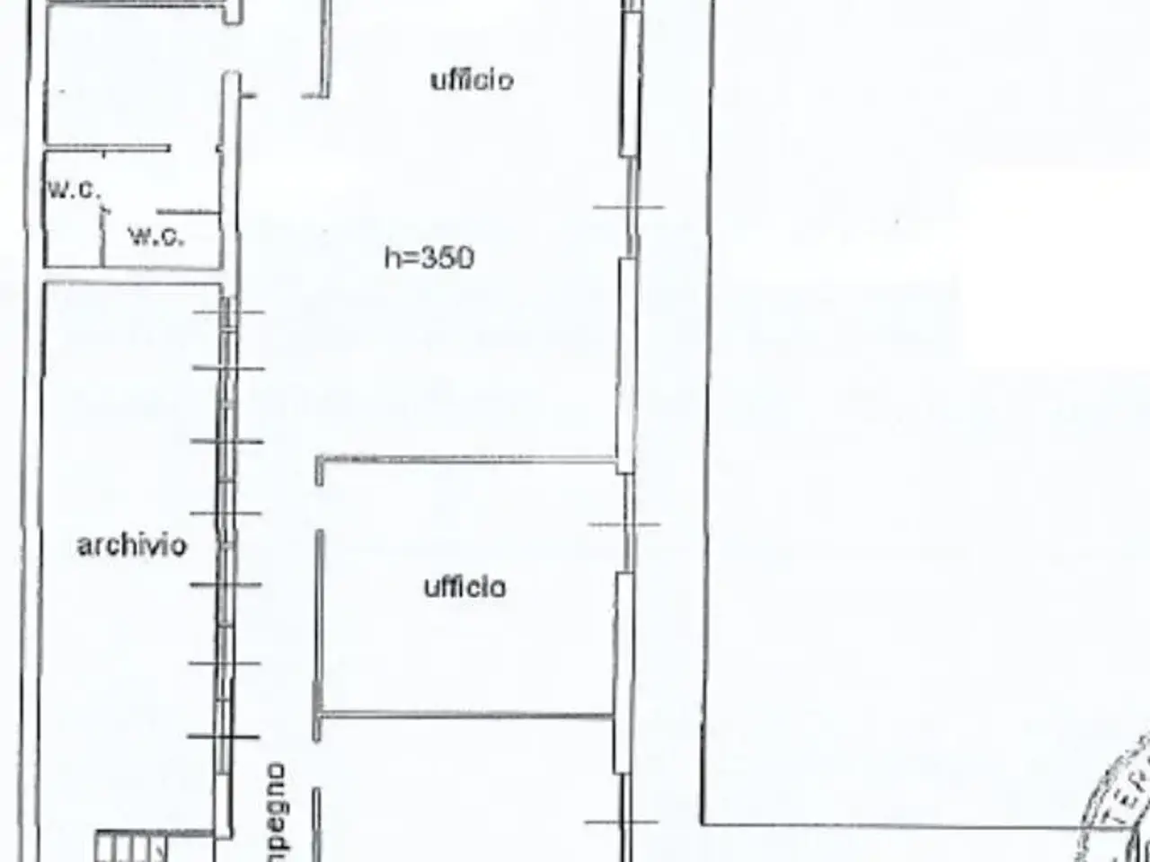 Ufficio in Via Barassi 27, Carnate, {3} - Planimetria 1
