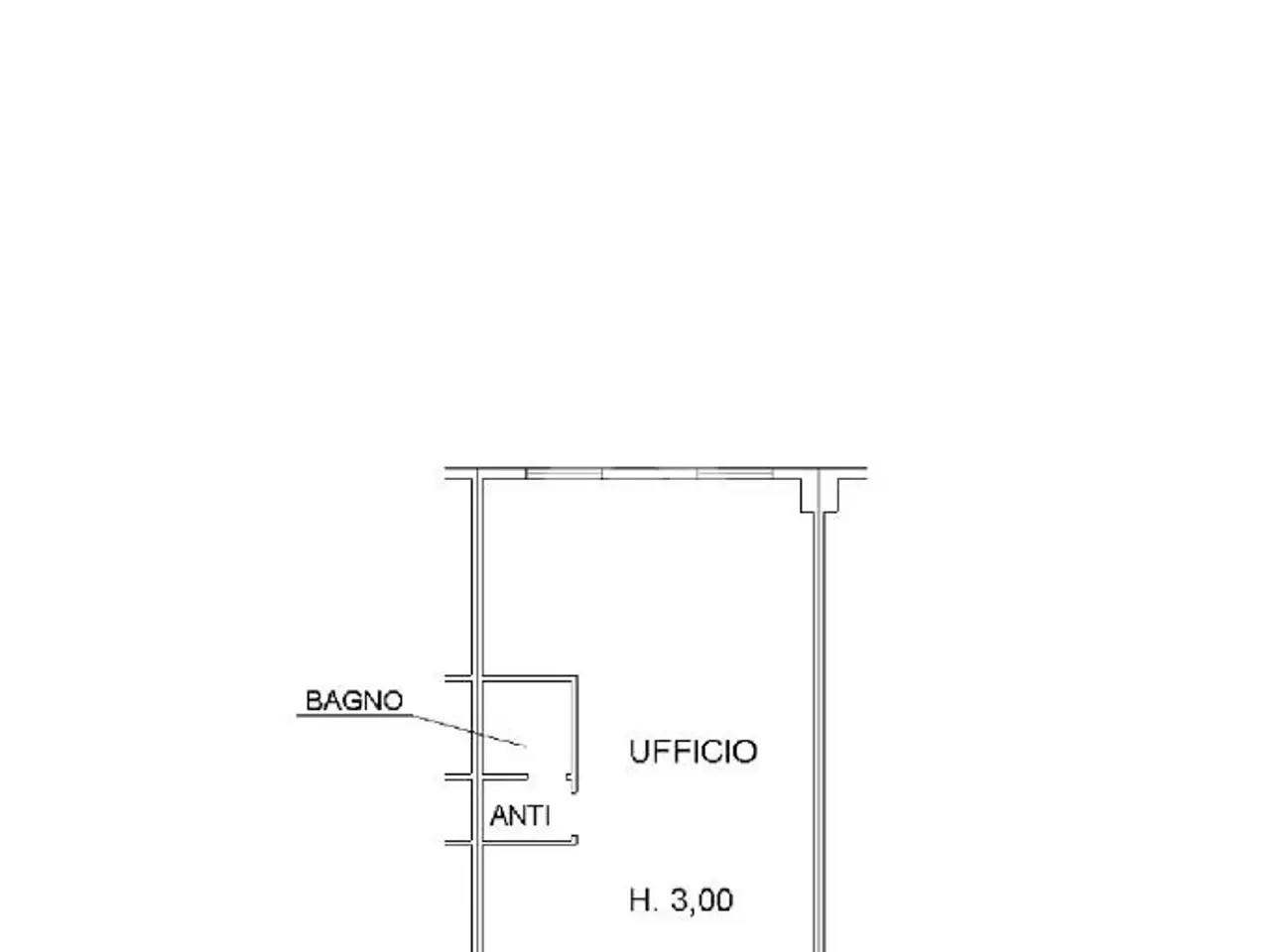 Ufficio in Via Giordano Bruno 166, Cesena, {3} - Planimetria 1