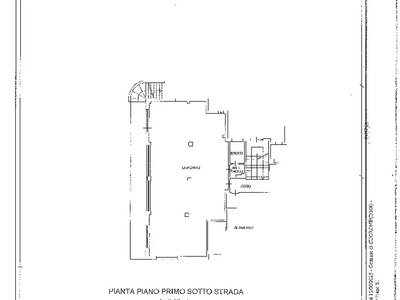 Magazzino in Via Duccio Tancredi Galimberti 49, Cuorgne', {3} - Planimetria 1