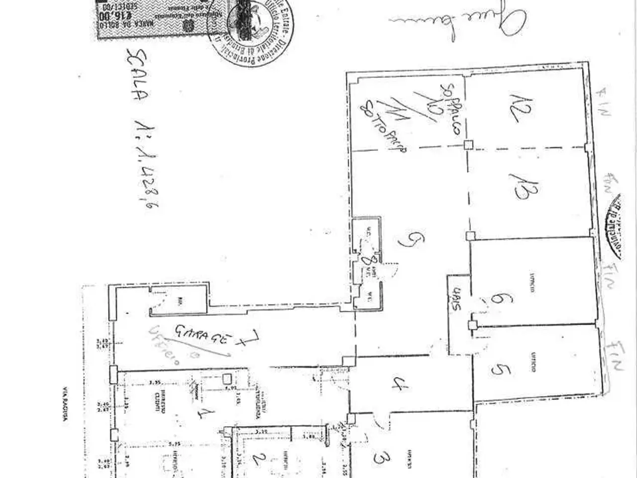 Ufficio in Via Ragusa 7, Brindisi, {3} - Planimetria 1
