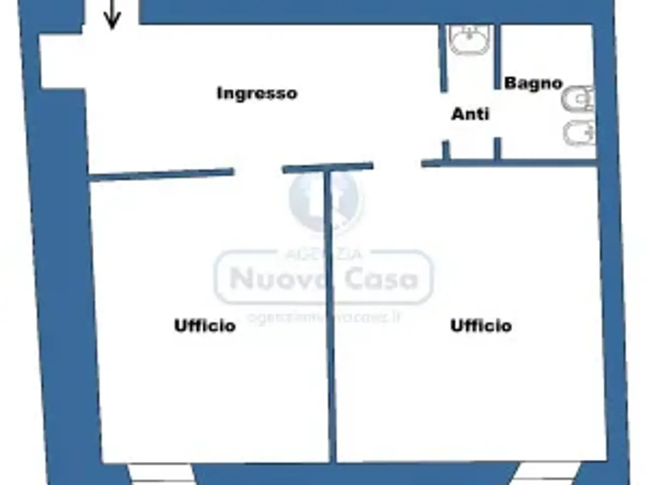 Ufficio in Via San Vitale 5, Ravenna, {3} - Planimetria 1