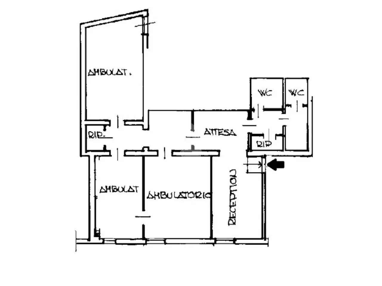 Ufficio in Via Via Battindarno 6, Bologna, {3} - Planimetria 1