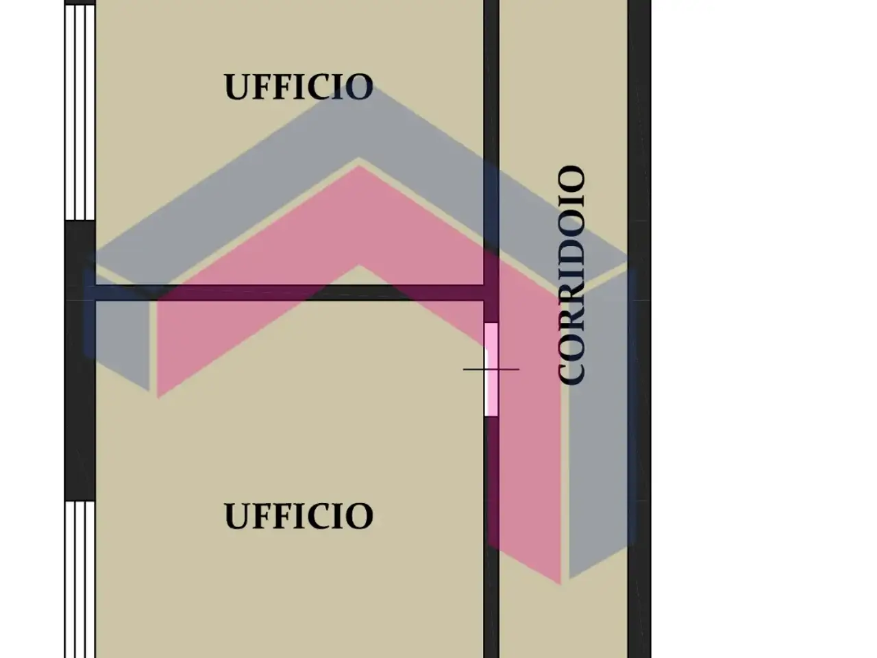 Ufficio in Via Leonardo da Vinci 276, Palermo, {3} - Planimetria 1