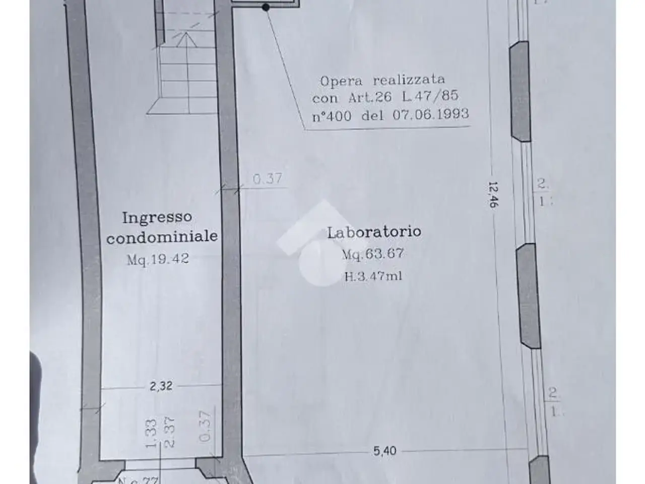 Laboratorio in Via Armando Diaz 79, Vicopisano, {3} - Planimetria 1