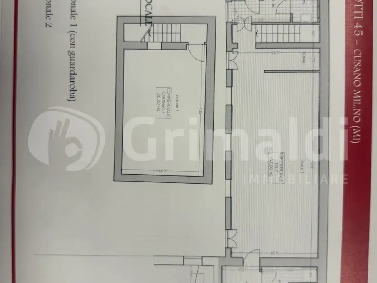Ufficio in Viale Matteotti  45, Cusano Milanino, {3} - Planimetria 1