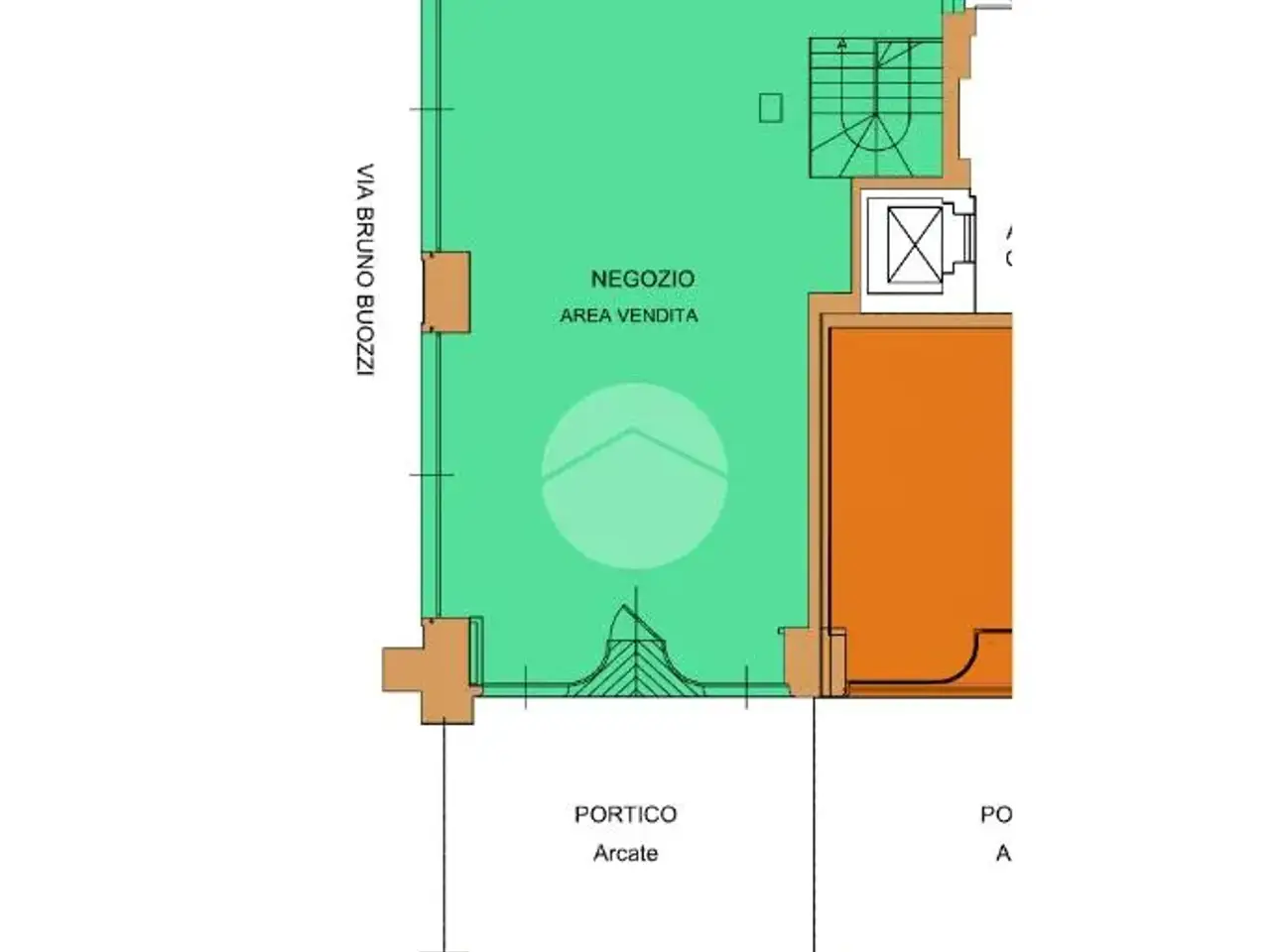 Negozio in Via Roma 322, Torino, {3} - Planimetria 1