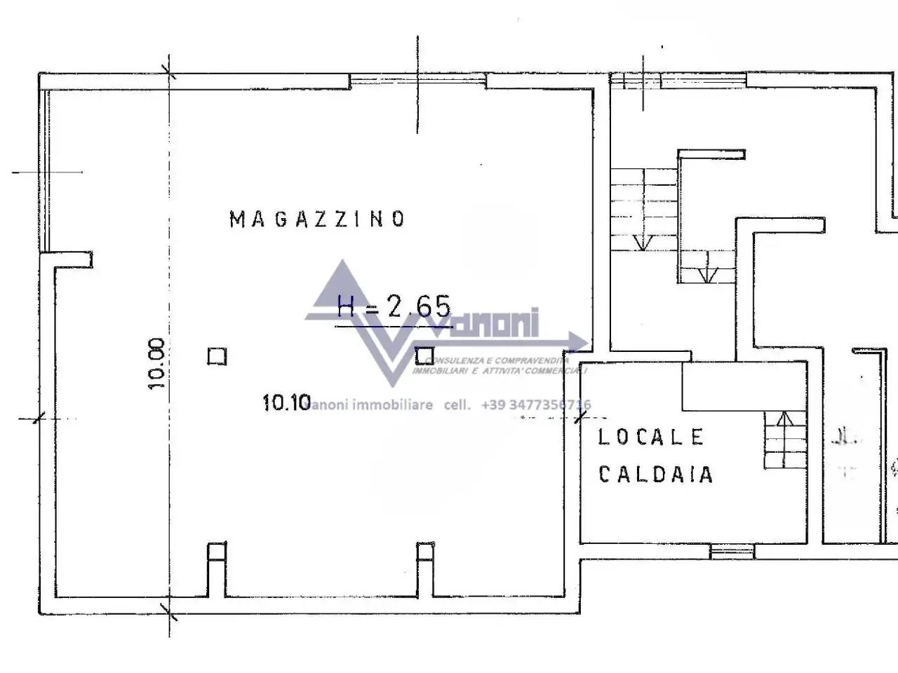 Negozio in Via Ramera, Ponteranica, {3} - Planimetria 1