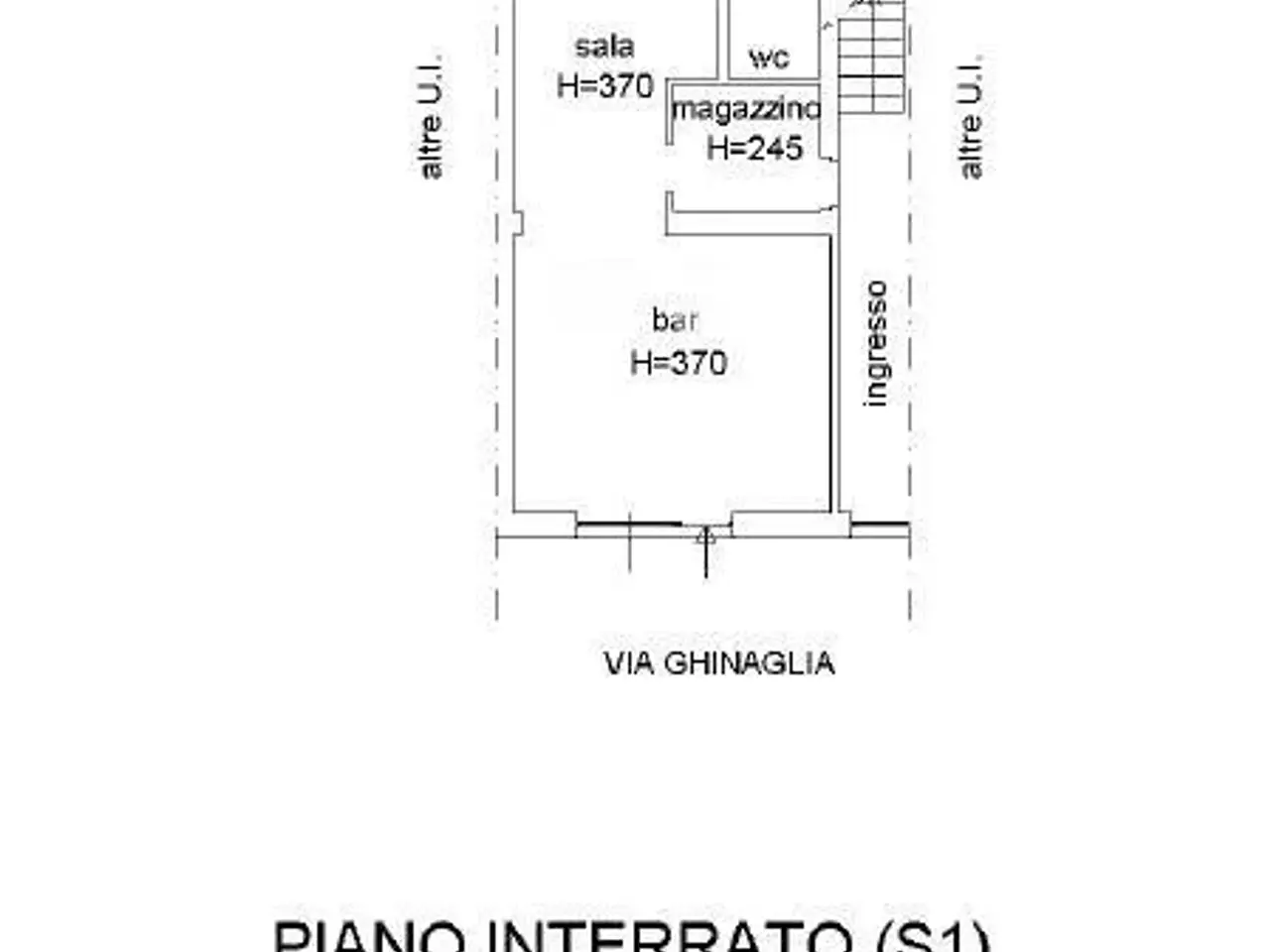 Negozio in Via Ghinaglia 26, Cremona, {3} - Planimetria 1