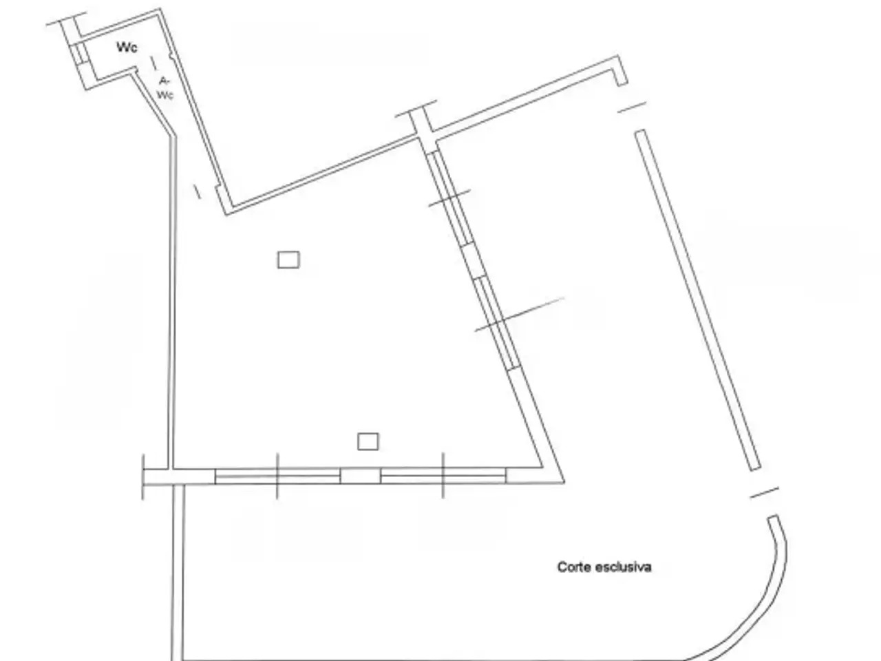 Negozio in Via di Casa Calda 47, Roma, {3} - Planimetria 1
