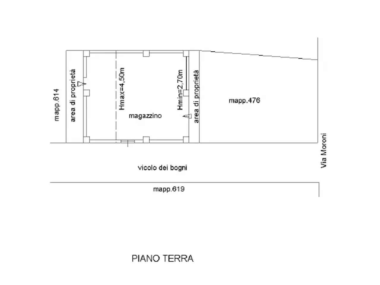 Magazzino in Via Moroni 20, Gallarate, {3} - Planimetria 1