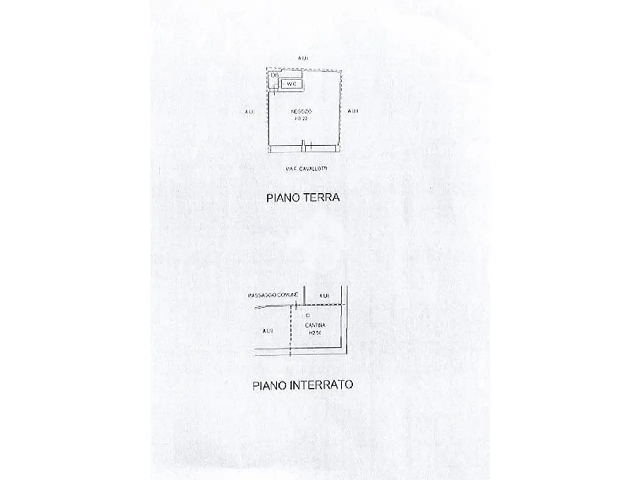 Negozio in Via Felice Cavallotti 28, Brescia, {3} - Planimetria 1