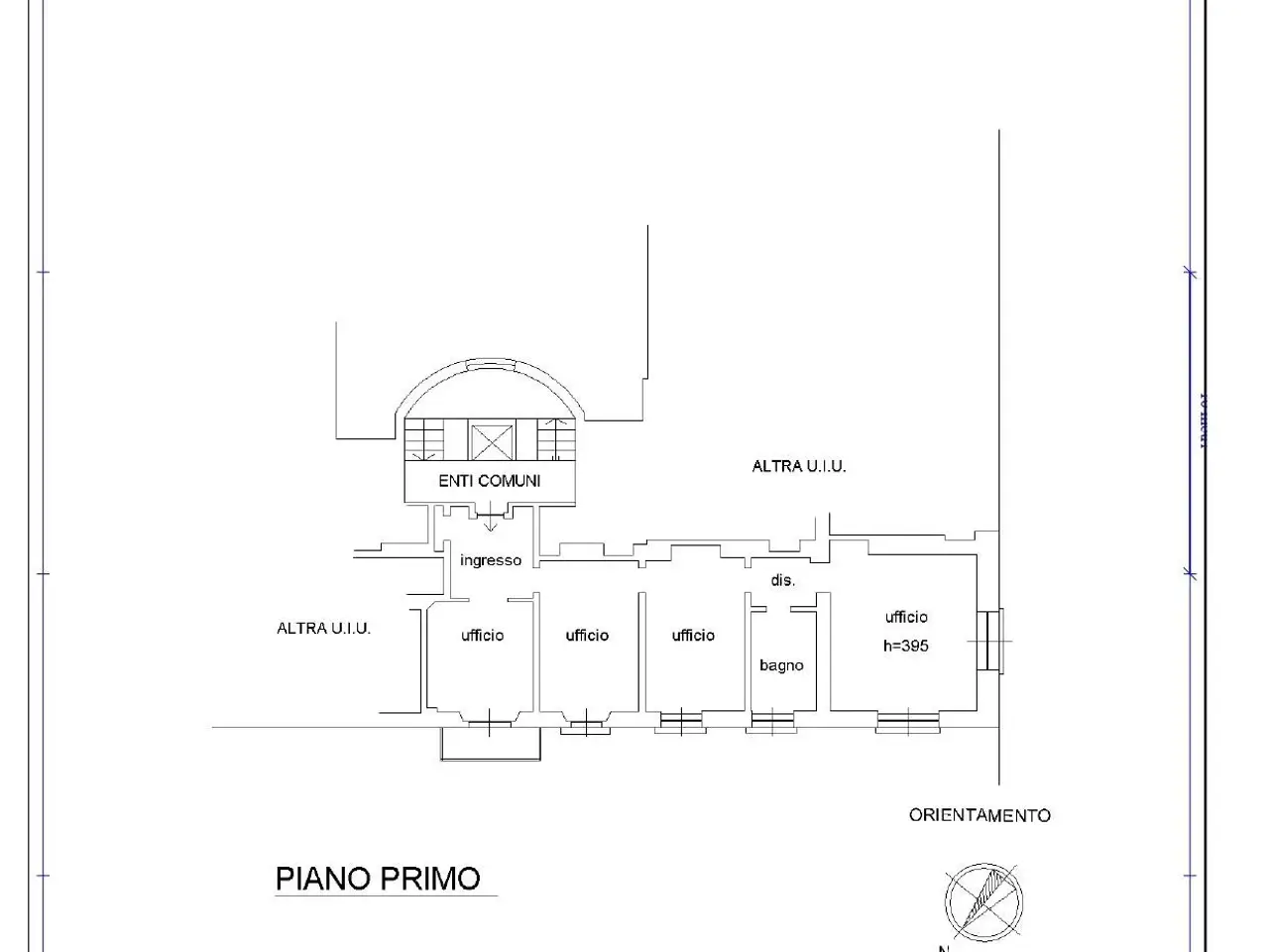 Ufficio in Via Vincenzo Monti 5, Milano, {3} - Planimetria 1
