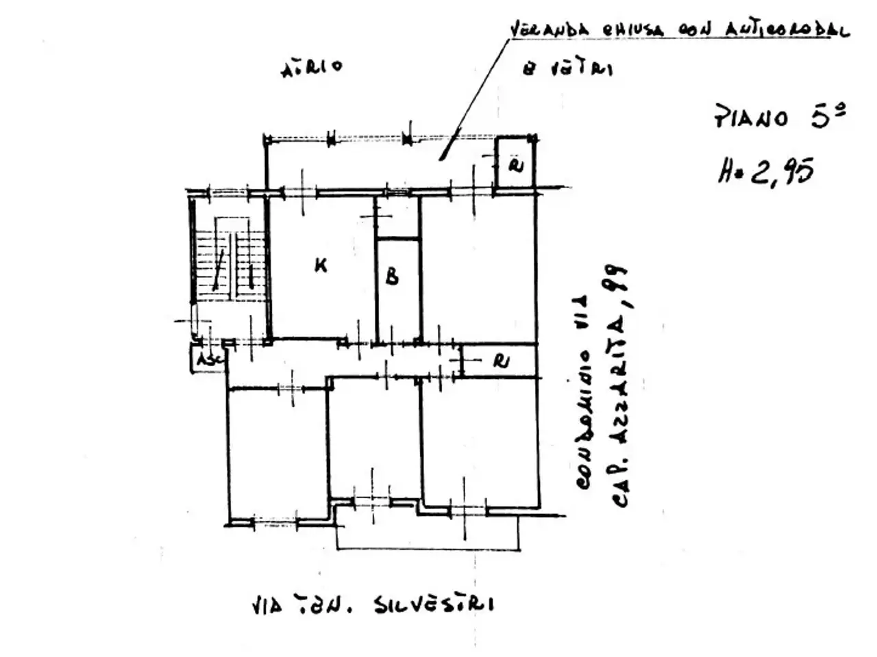 Quadrilocale in Via Tenente Michele Silvestri 56, Molfetta - Planimetria 1