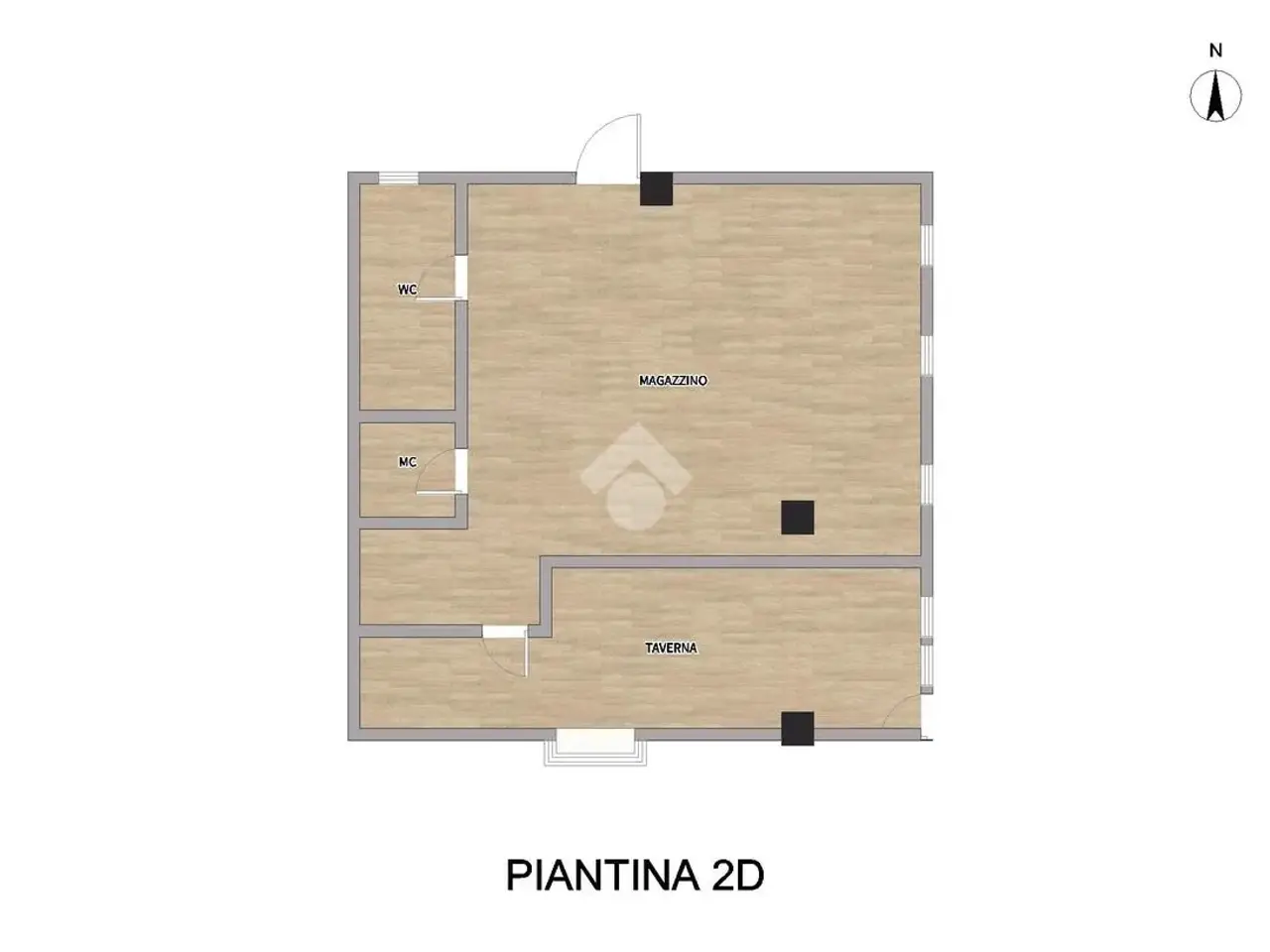 Negozio in Via Risorgimento 16, Ghedi, {3} - Planimetria 1