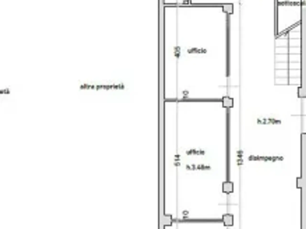 Ufficio in Via Massimo d'Azeglio 5, Cuneo, {3} - Planimetria 1