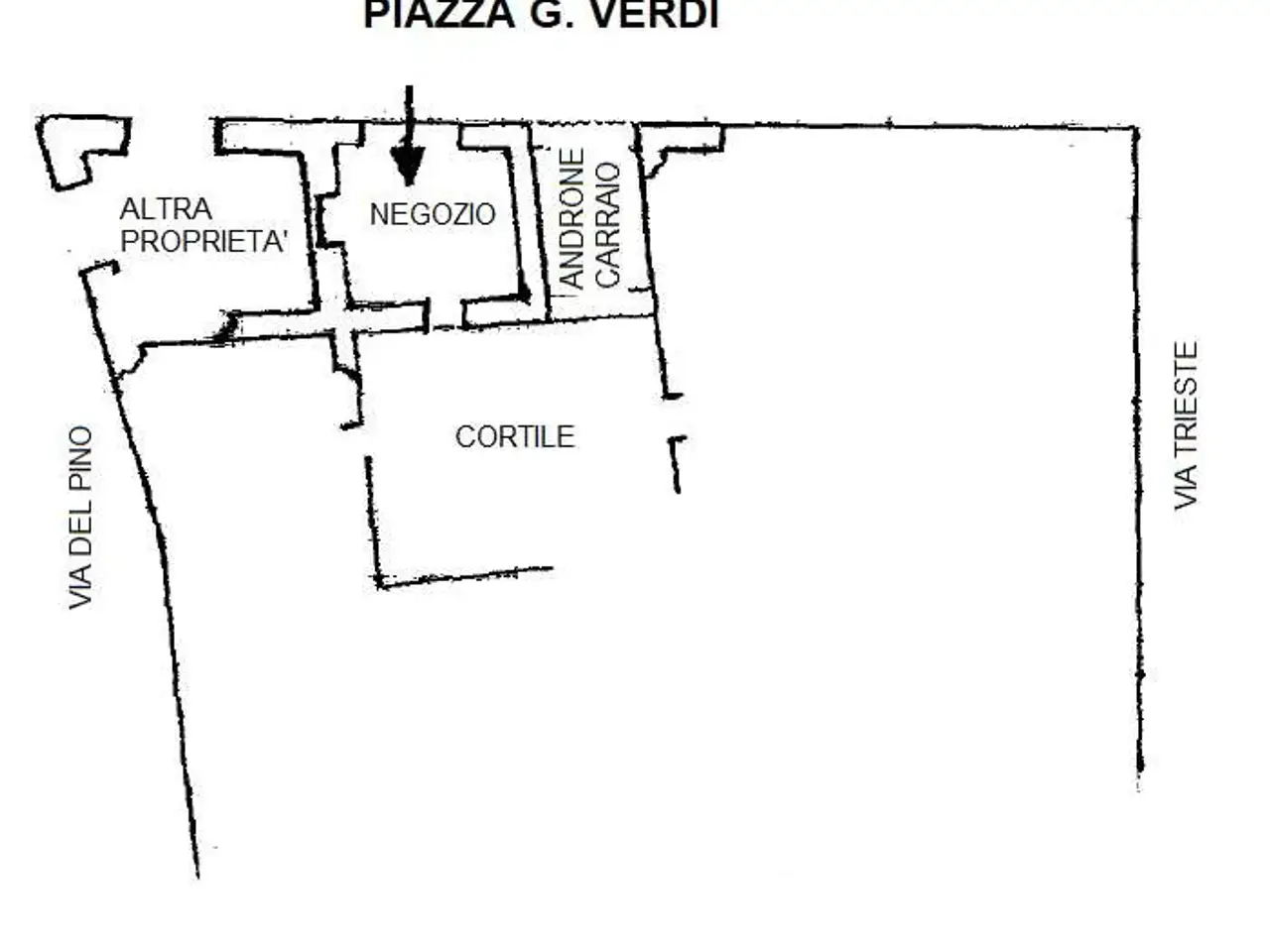 Negozio in Piazza Verdi 7, Pinerolo, {3} - Planimetria 1