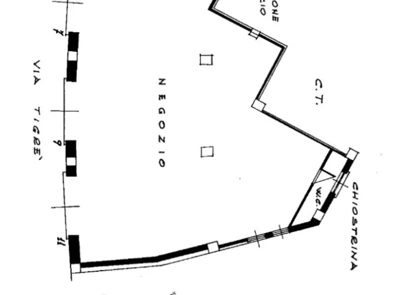 Negozio in Via Tigrè 7, Roma, {3} - Planimetria 1