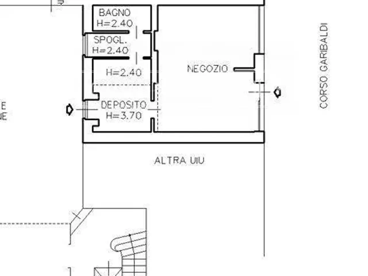 Negozio in Corso Garibaldi 110, Milano, {3} - Planimetria 1