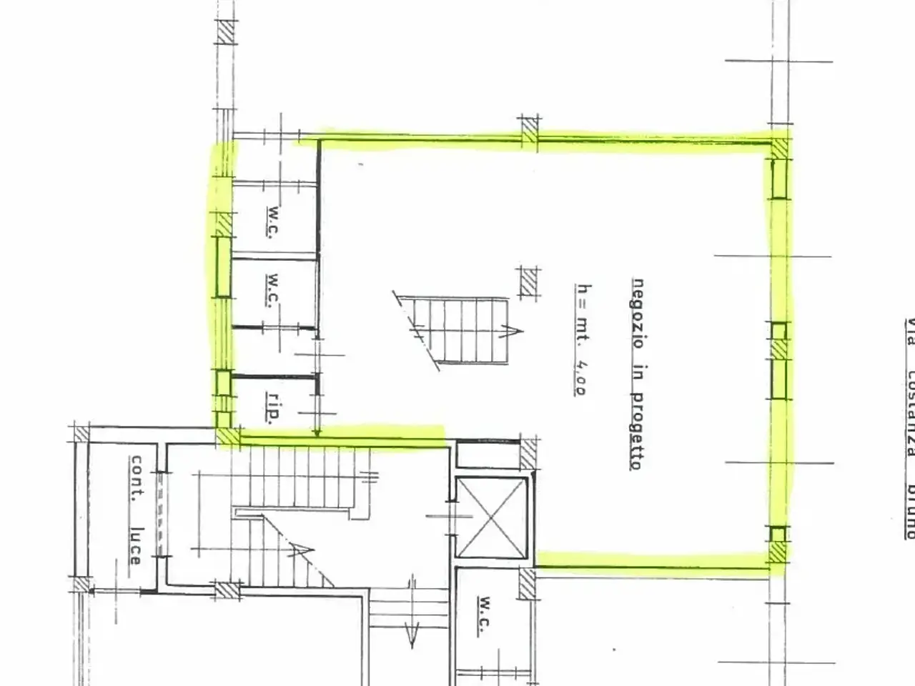 Palazzina commerciale in Costanza Bruno 38, Siracusa, {3} - Planimetria 1
