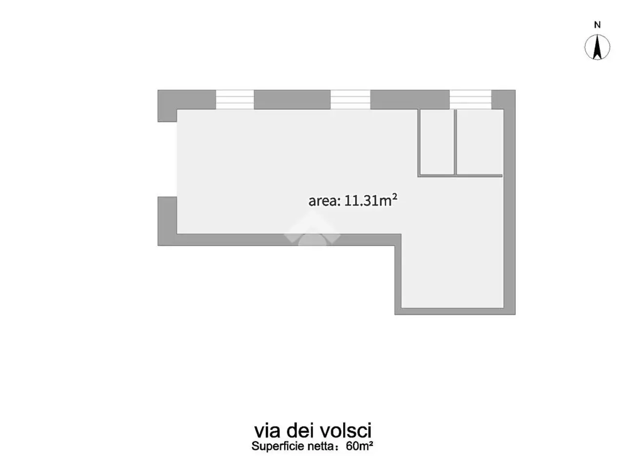 Negozio in Via dei Volsci 4, Nettuno, {3} - Planimetria 1