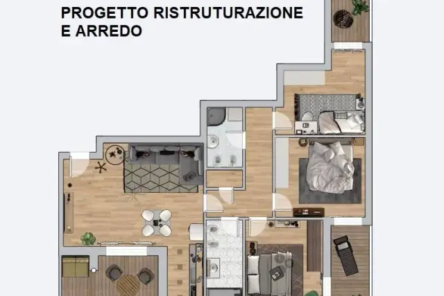 Vierzimmerwohnung in Via della Guerrina 33, Monza - Foto 1