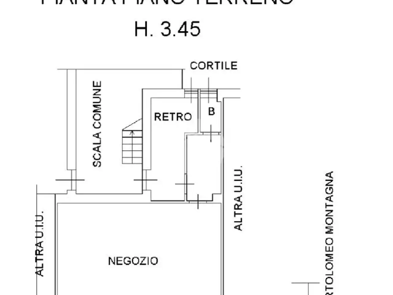 Negozio in Via Bartolomeo Montagna 18, Brescia, {3} - Planimetria 1